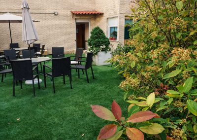 Jardín de residencia de personas mayores en Valladolid